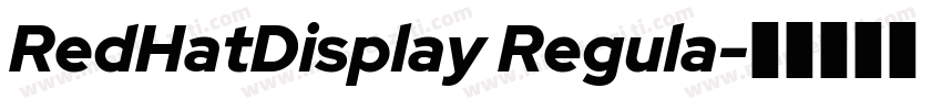RedHatDisplay Regula字体转换